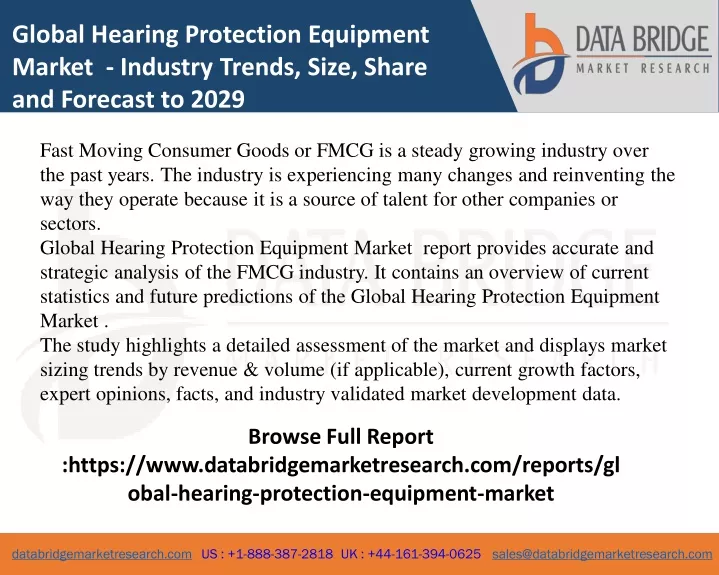 global hearing protection equipment market