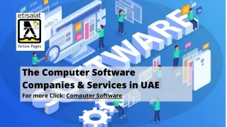 The Computer Software Companies & Services in UAE