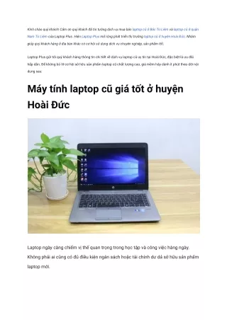 Giá sửa laptop tại hoài đức