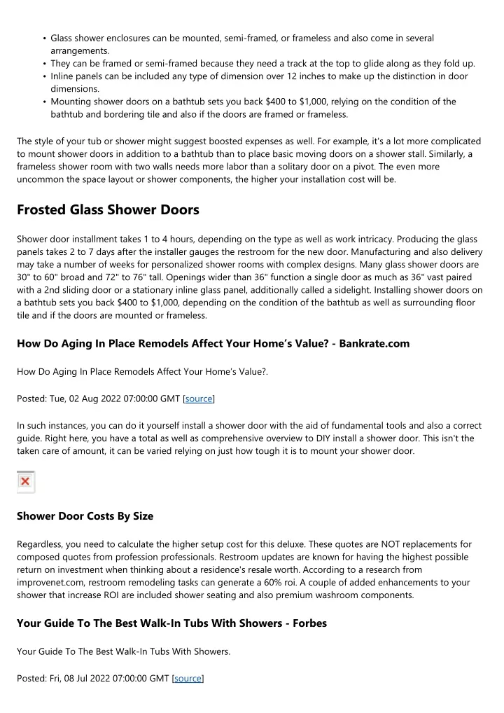 PPT How Much Does A Glass Shower Door Expense? PowerPoint