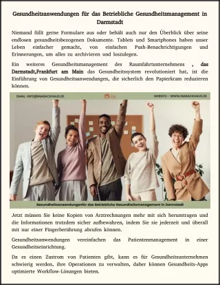 gesundheitsanwendungen f r das betriebliche