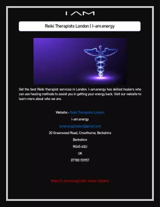 Reiki Therapists London | I-am.energy