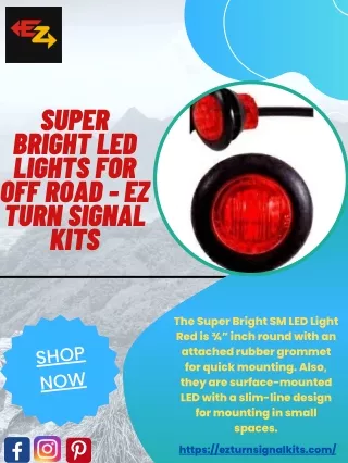 Super Bright Led Lights For Off Road - EZ Turn Signal Kits