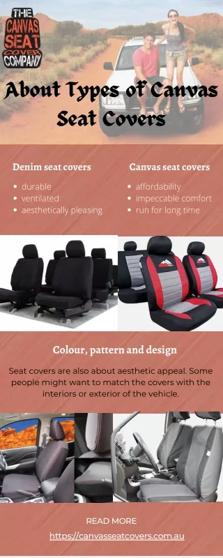 About Types of Canvas Seat Covers