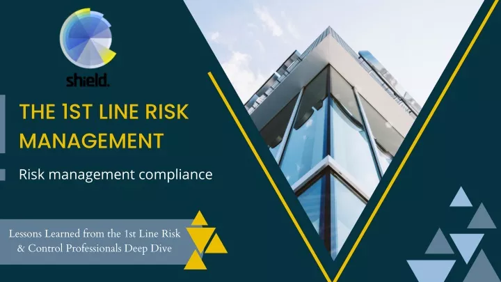 the 1st line risk management