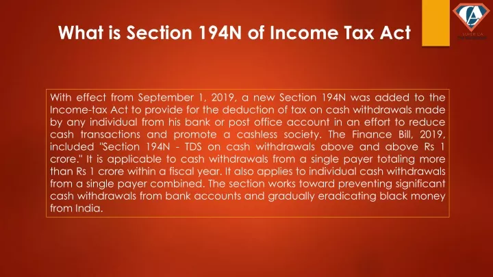 what is section 194n of income tax act