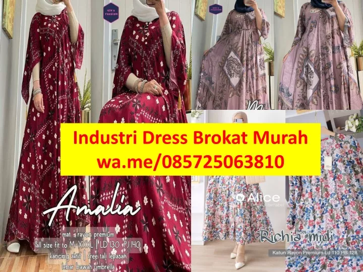 industri dress brokat murah wa me 085725063810