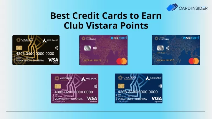 best credit cards to earn club vistara points