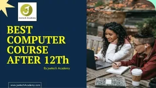 Best Computer Course after 12th