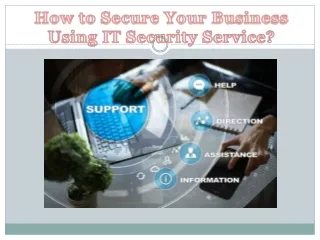 How to Secure Your Business Using IT Security Service?