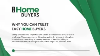 Why You Can Trust Easy Home Buyers