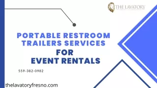 Portable Restroom Trailers Services For Event Rentals
