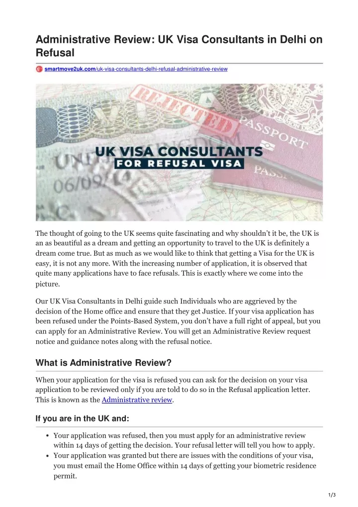 administrative review uk visa consultants