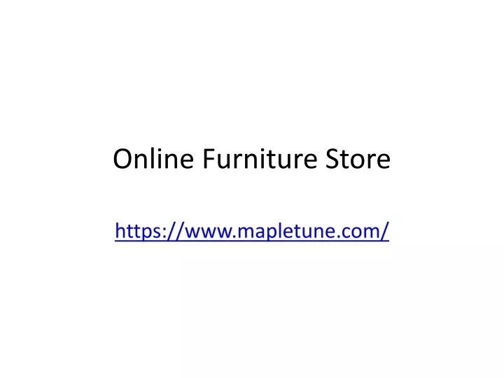 online furniture store