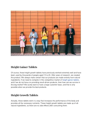 Do Height Growth Tablets Really Work_