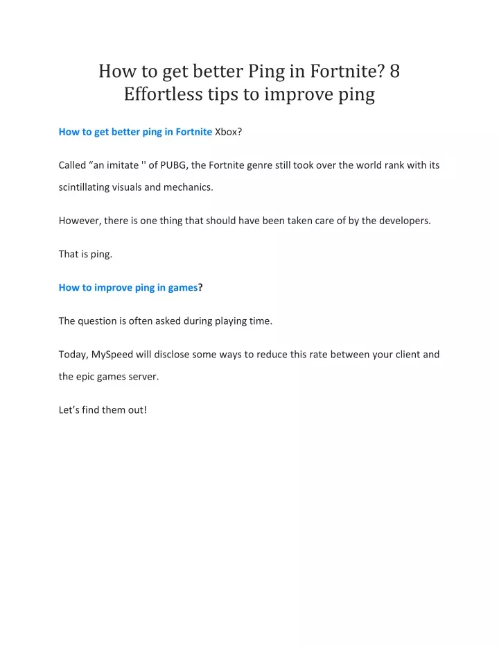 how to get better ping in fortnite 8 effortless