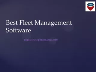 best fleet management software | Prime Marine