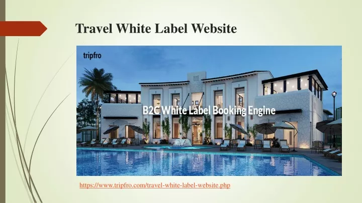 travel white label website