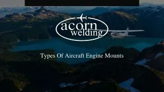 types of aircraft engine mounts