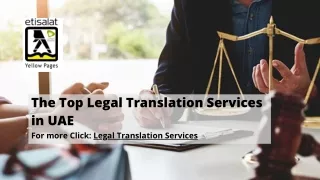 The Top Legal Translation Services in UAE