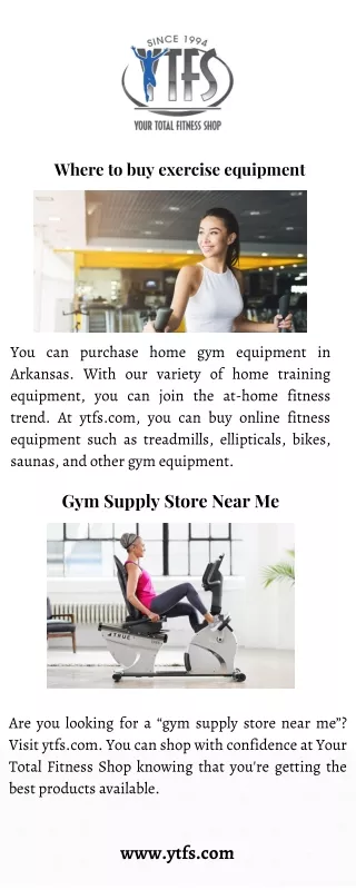 where to buy exercise equipment