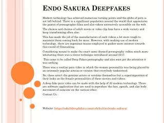 endo sakura deepfakes