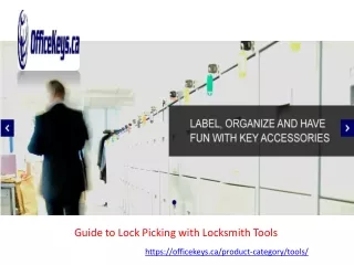 Guide to Lock Picking with Locksmith Tools