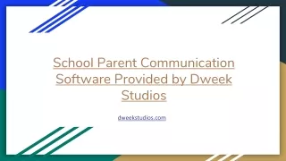 School Parent Communication Software