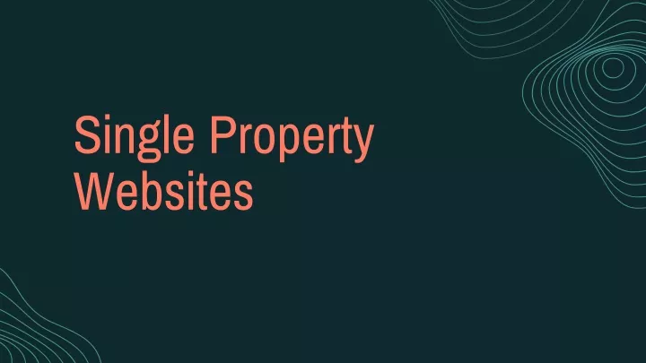 single property websites