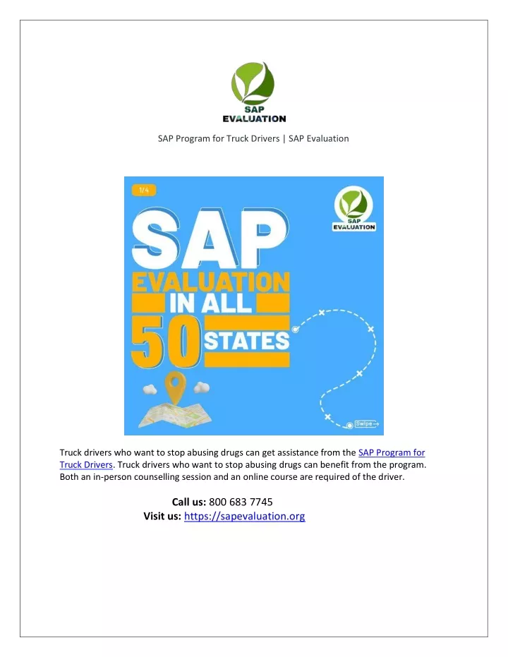 sap program for truck drivers sap evaluation