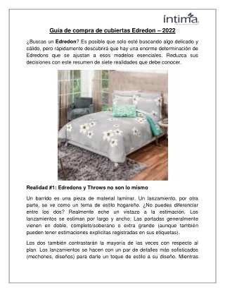 gu a de compra de cubiertas edredon 2022