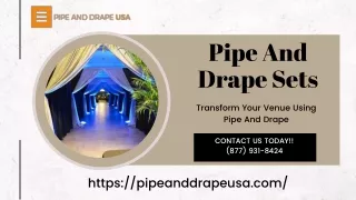Pipe And Drape Sets | Pipe And Drape Kits | Pipe And Drape USA