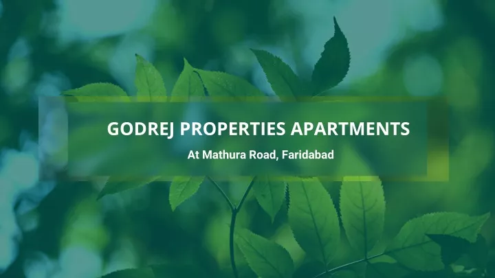 godrej properties apartments