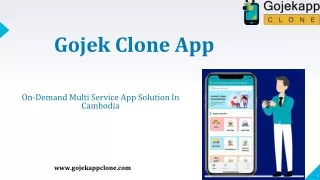 Gojek Clone App - On-Demand Multi Service App Solution In Cambodia