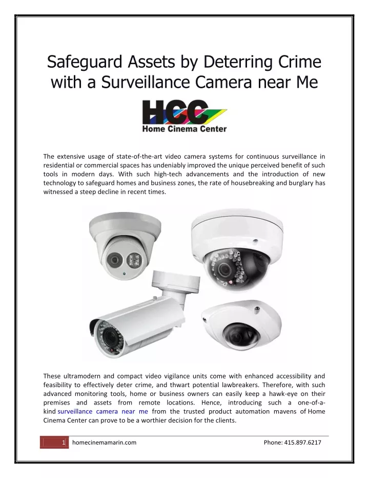 safeguard assets by deterring crime with