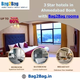 3 Star hotels in Ahmedabad Book with Bag2Bag rooms