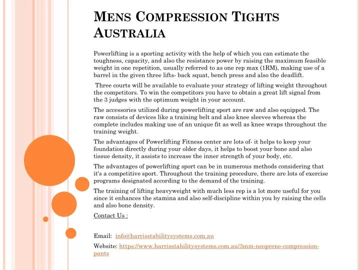 mens compression tights australia