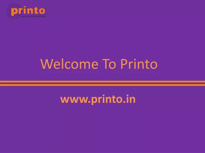 welcome to printo
