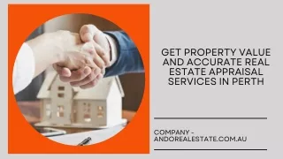 Get Property Value and Accurate Real Estate Appraisal Services in Perth