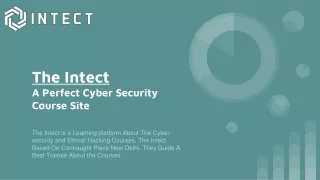 The Intect  A Perfect Cyber Security Course Site | Intect