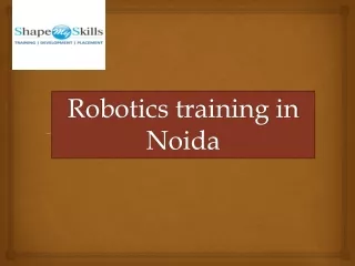 robotics training in noida