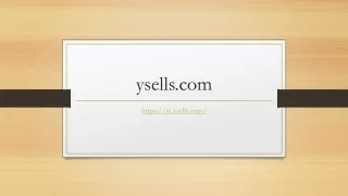 Business Advertising Website Online India | Ysells.com