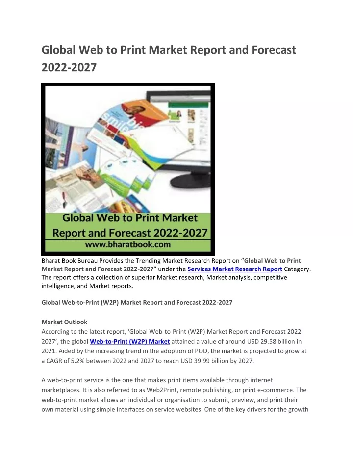 global web to print market report and forecast