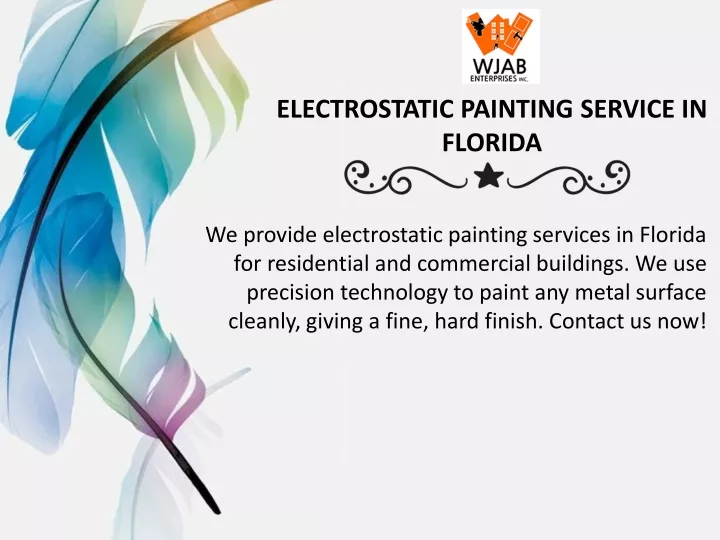 electrostatic painting service in florida