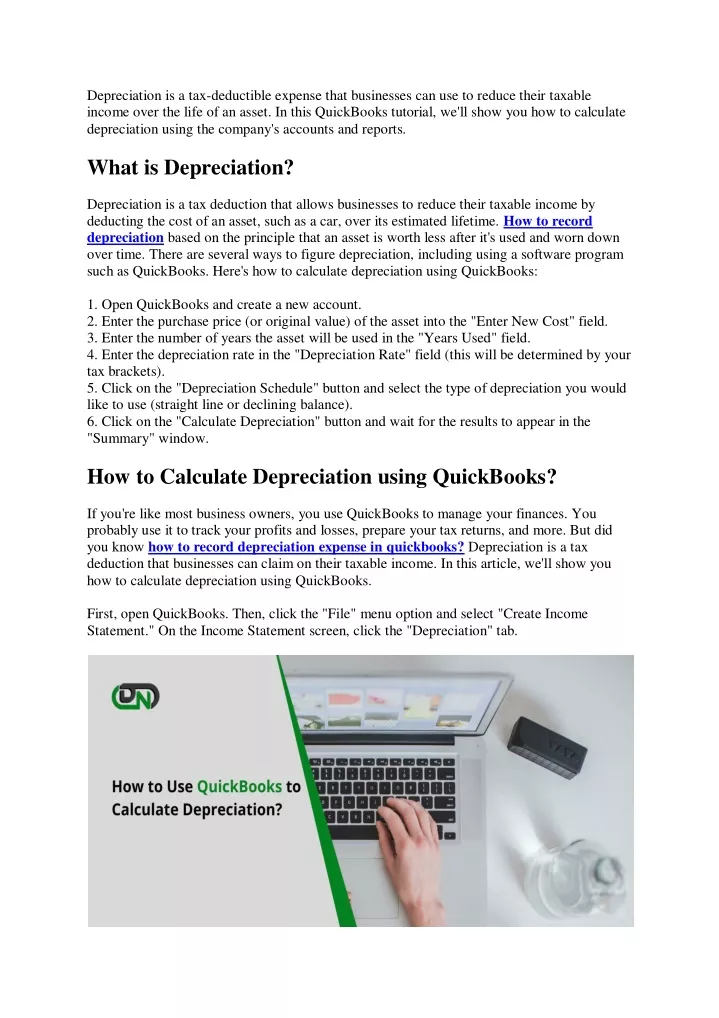 depreciation is a tax deductible expense that