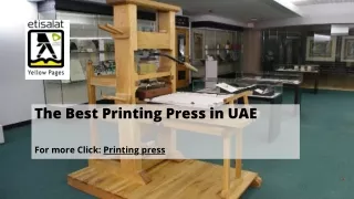 The Best Printing Press in UAE