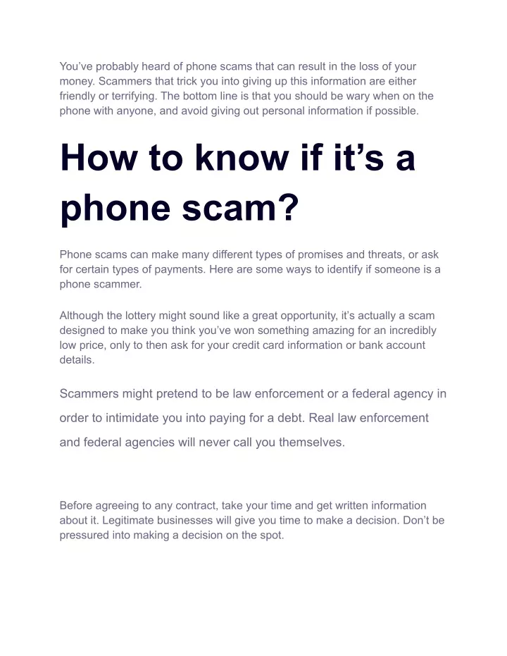 you ve probably heard of phone scams that