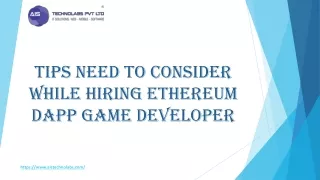 Tips Need to Consider while Hiring Ethereum Dapp