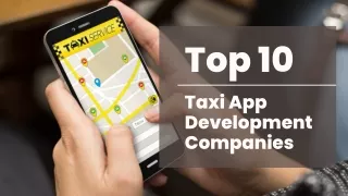 Top 10 Taxi App Development Companies