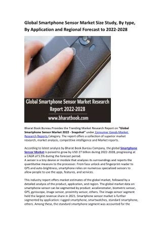 global smartphone sensor market size study